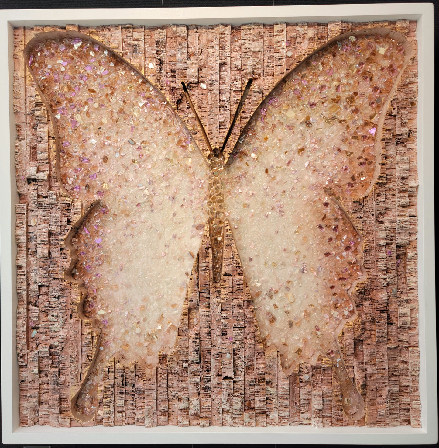 Butterfly - Papillon en Rose - 30x30