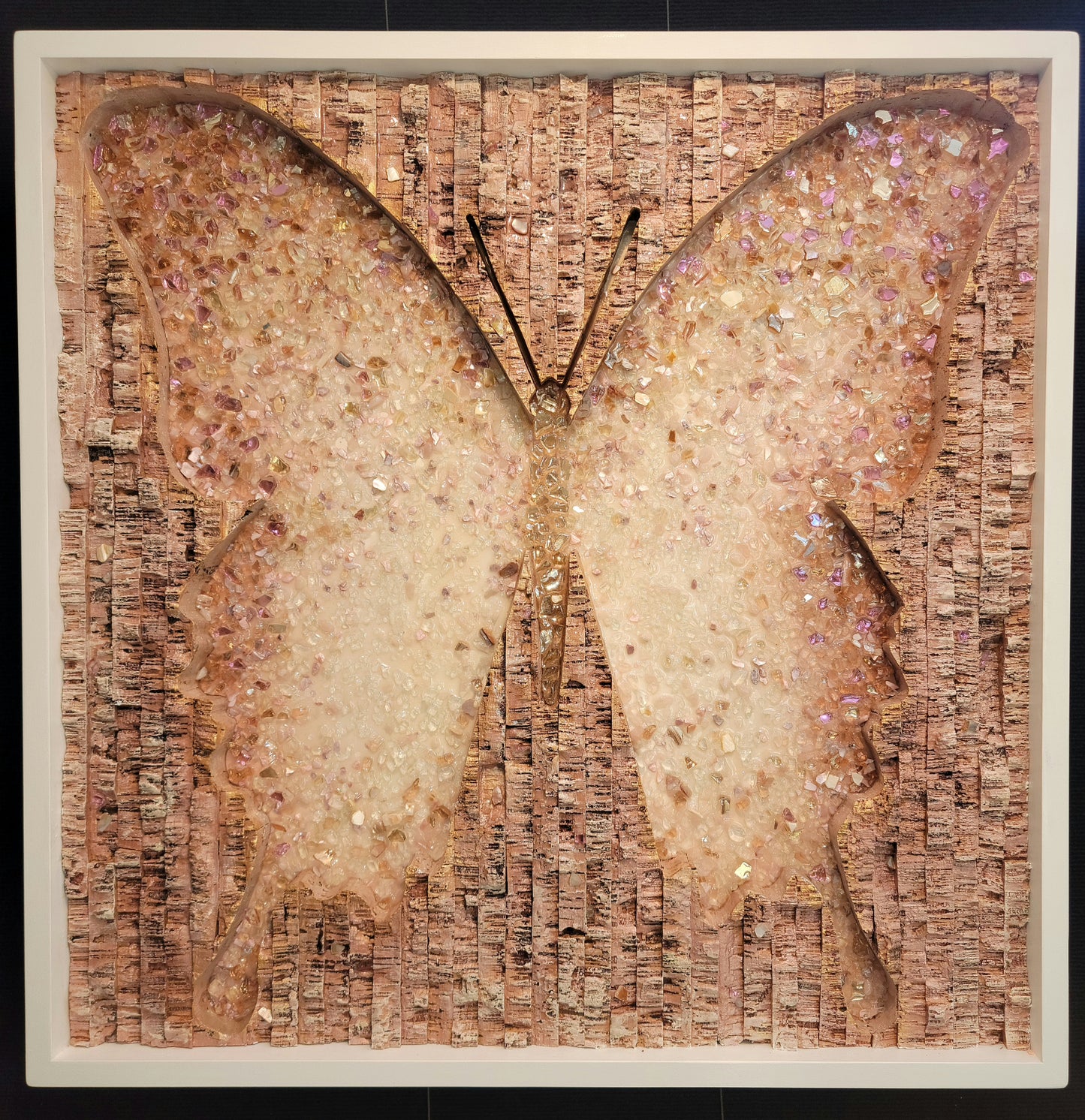 Butterfly - Papillon en Rose - 30x30