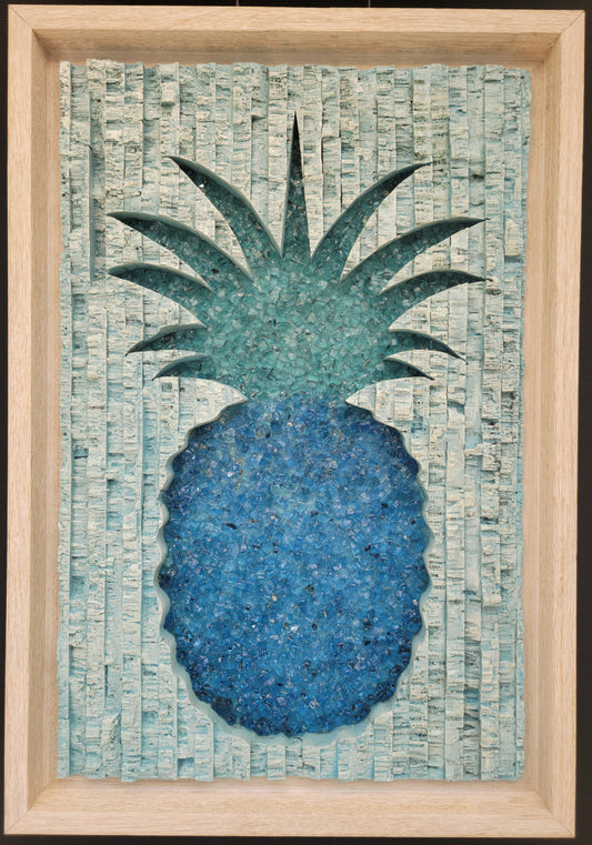 Pineapple - Sweet Hello - In Light Blue's 24x36