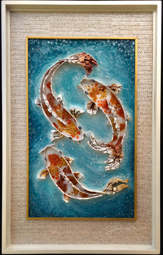Koi Fish 30x48