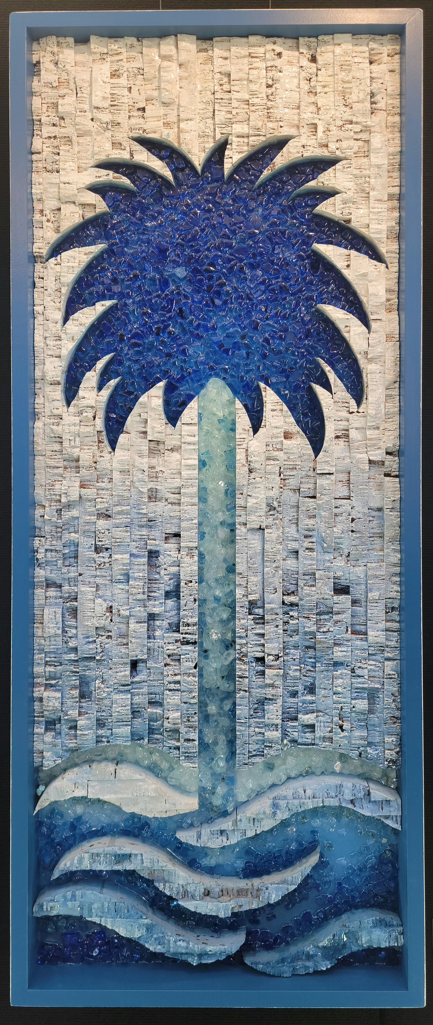 Palm In Marine - 18"x46"