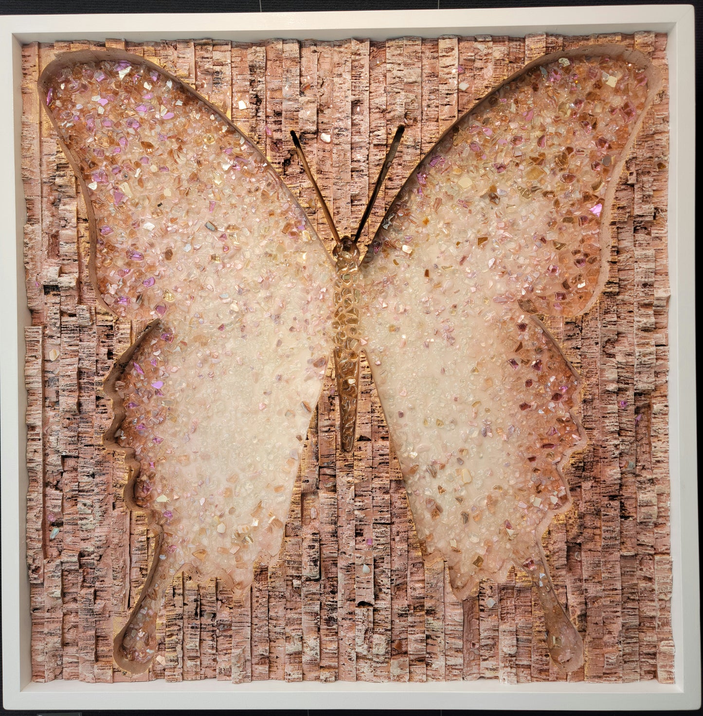 Butterfly - Papillon en Rose - 30x30