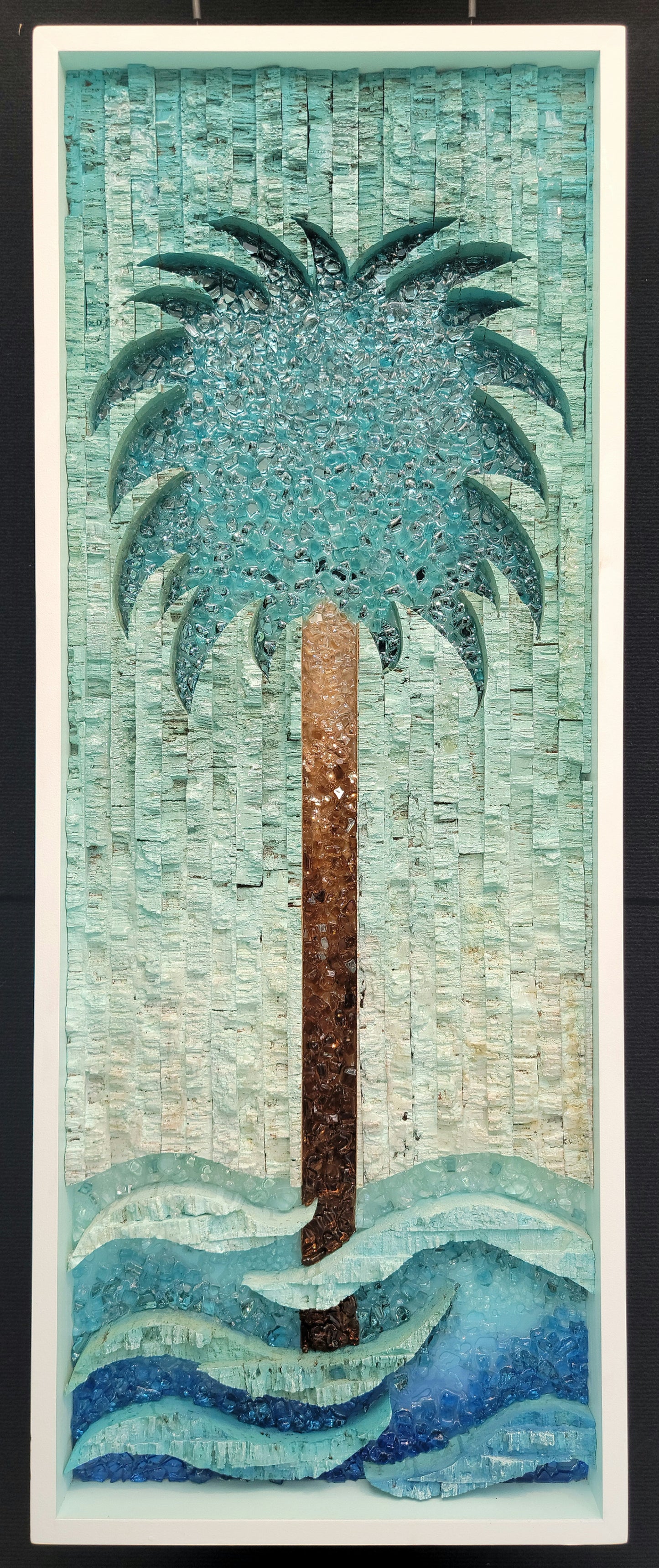 Palm Beach - Aqua To Lt Blue Fade - 18 x 46