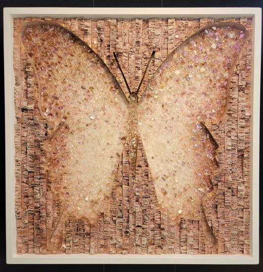 Butterfly - Papillon en Rose - 30x30